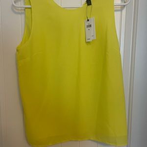 Banana republic bright yellow top